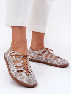 Kožené Baletky S  Zlaté model 21692609 - Maciejka