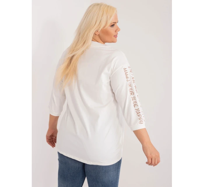 Blúzka RV BZ 9450.36 bielo-hnedá Blúzka RV BZ 9450.36 bielo-hnedá