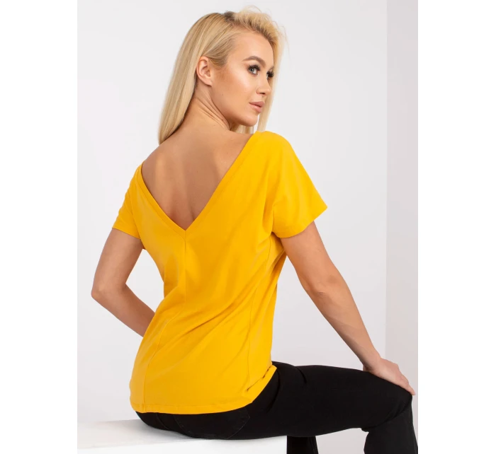 Tričko RV TS model 14816788 tmavě žlutá - FPrice Tričko RV TS model 14816788 tmavě žlutá - FPrice