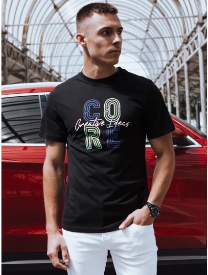 Pánské tričko s potiskem černé Dstreet model 21973648 - FashionStreet Pánské tričko s potiskem černé Dstreet model 21973648 - FashionStreet