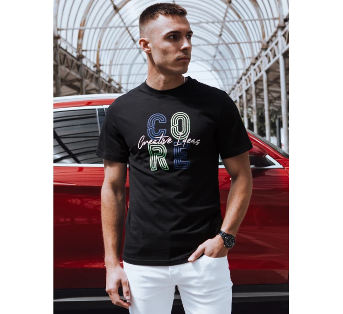 Pánské tričko s potiskem černé Dstreet model 21973648 - FashionStreet Pánské tričko s potiskem černé Dstreet model 21973648 - FashionStreet