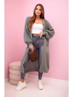 Dlhý sveter tmavá mäta