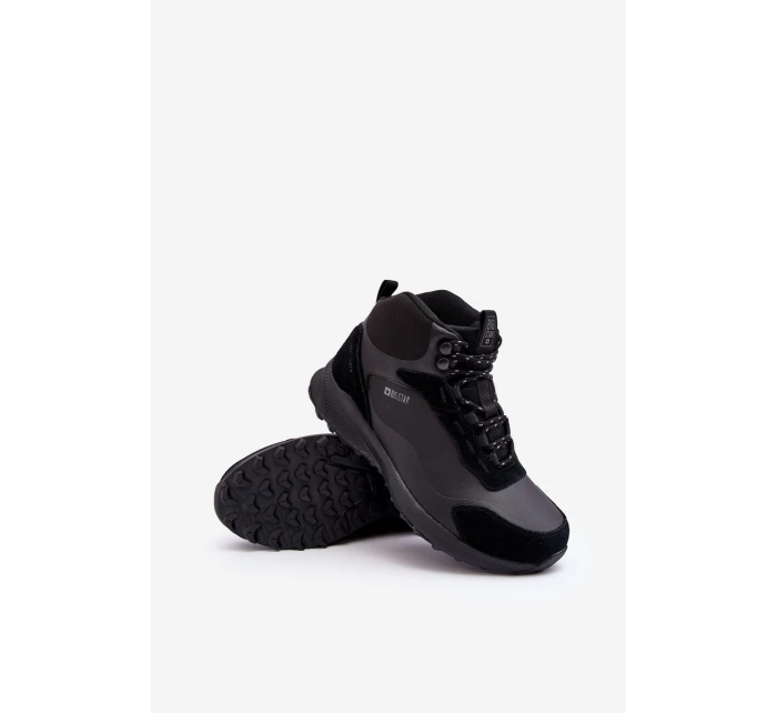 Męskie Buty Trekkingowe Ocieplane Czarne Big Star MM174334