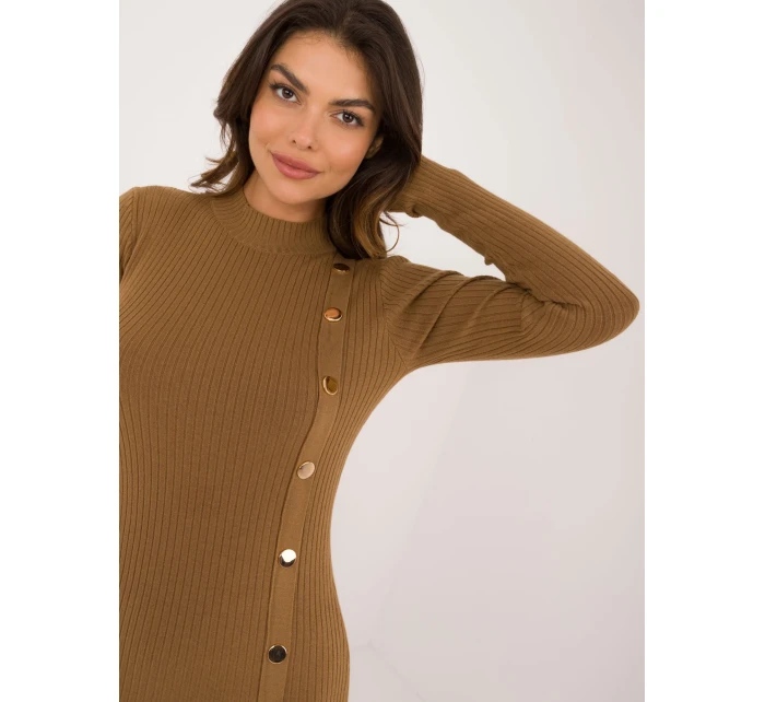 Šaty AT SK 2345 2.34 svetlohnedé