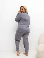 Pyžamo DU PI FP 505.05P tmavosivé Pyžamo DU PI FP 505.05P tmavosivé