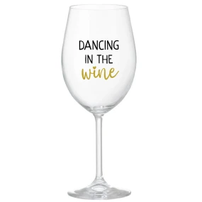 DANCING IN THE WINE - čirá sklenice na víno 350 ml