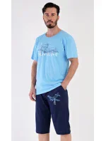 Pánske pyžamo bermudy Lietadlo