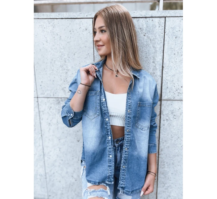 Dámská džínová košile modrá Dstreet model 21970625 - FashionStreet