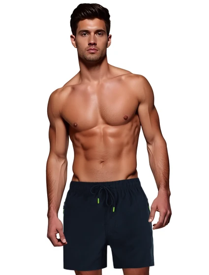 Pánske tmavomodré šortky FashionStreet SX2535