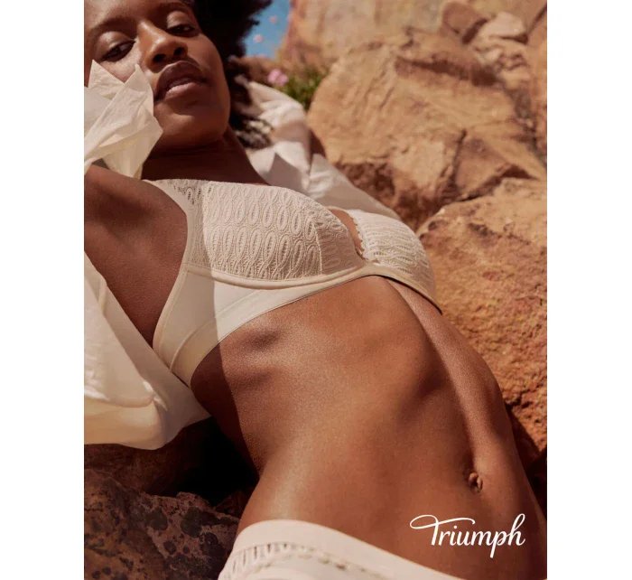 Dámské tanga Aura Spotlight High Leg string krémová - Triumph Dámské tanga Aura Spotlight High Leg string krémová - Triumph