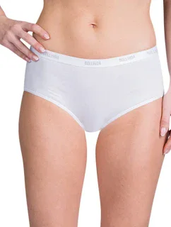 Dámske bavlnené nohavičky LADIES COTTON BOXER - BELLINDA - biele