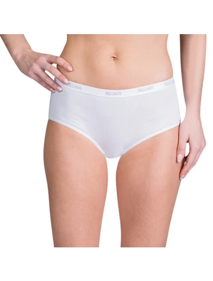 Dámske bavlnené nohavičky LADIES COTTON BOXER - BELLINDA - biele