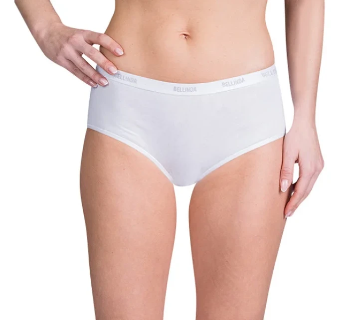 Dámske bavlnené nohavičky LADIES COTTON BOXER - BELLINDA - biele