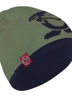 Trollkids Detská zimná čiapka pletená pre dievčatá/chlapcov zelená (920-335)