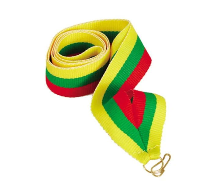 Stuha 22 mm - červeno-zeleno-žltá