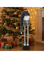 DEKORATÍVNY TRPASLÍK NA TELESKOPE 38-88CM SIVÝ