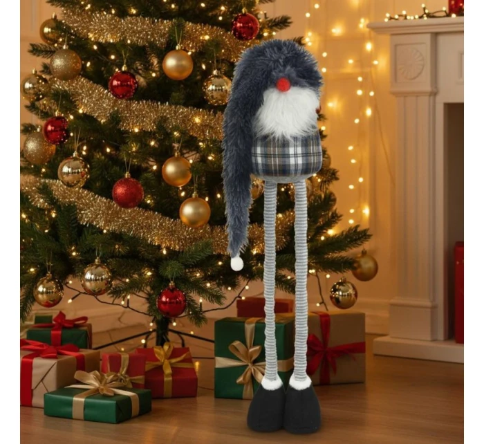 DEKORATÍVNY TRPASLÍK NA TELESKOPE 38-88CM SIVÝ