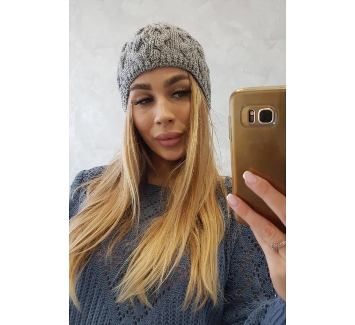 Fleecová čepice  tmavě šedá model 18751391 - K-Fashion