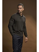 Tee Jays TJ 6002 Polo pletený sveter 18.6002 pine