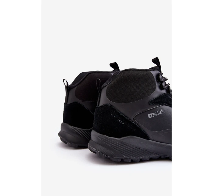Męskie Buty Trekkingowe Ocieplane Czarne Big Star MM174334