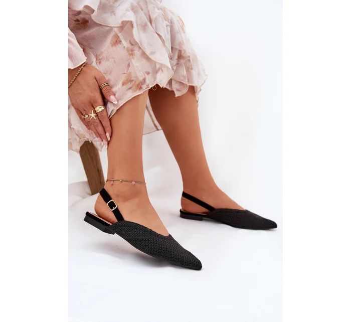 Baleríny S Pletením A  Černé model 21688235 - Boto