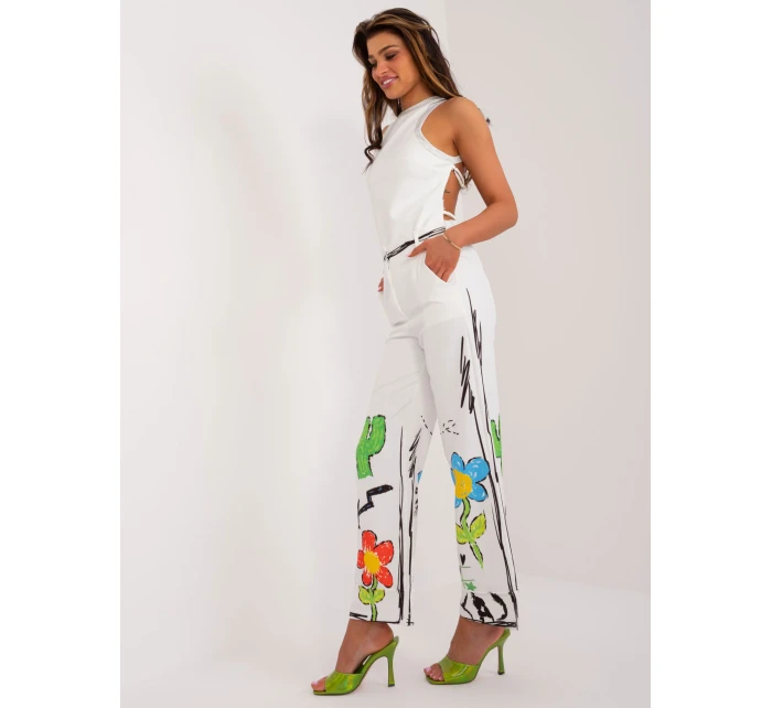 Spodnie DHJ SP model 20113124 ecru - FPrice Spodnie DHJ SP model 20113124 ecru - FPrice