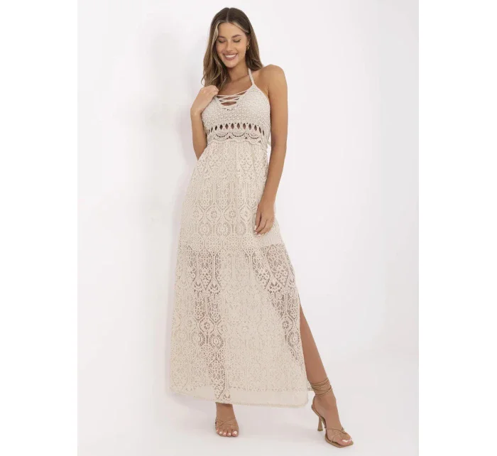 Šaty MI SK 88191.63 béžové Šaty MI SK 88191.63 béžové