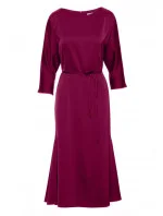 Dámske šaty K177 burgundy - Makover Dámske šaty K177 burgundy - Makover