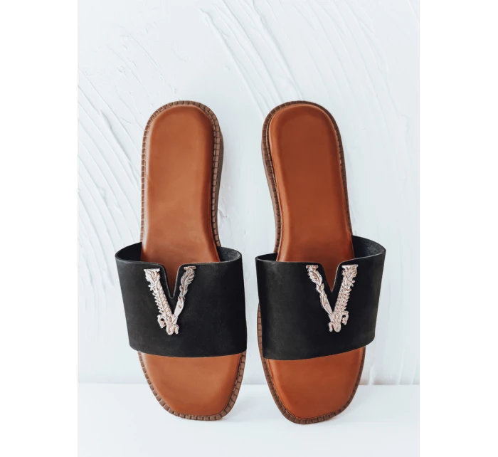 Dámske žabky SOLVINA black FashionStreet ZY0958