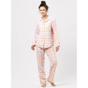 Kľúč LNS 486 B24 Flanelové pyžamo S-XL dámske bez zipsu