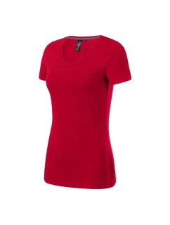 Malfini Action Tričko s výstrihom do V W MLI-70171 formula red