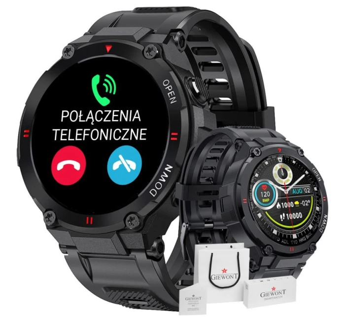 Inteligentné hodinky GIEWONT Black GW430-1 Inteligentné hodinky GIEWONT Black GW430-1