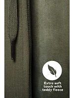 Dámská mikina s kapucí z těžké bavlny 40. dusty khaki model 22463496 - Promodoro Dámská mikina s kapucí z těžké bavlny 40. dusty khaki model 22463496 - Promodoro