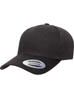 Flexfit 6389 6-panelová snapbacková čiapka „Retro“ 55.6389 tmavošedá melírovaná