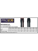 ProJob 2553 Service Pants Women Dámske elastické pracovné nohavice 64.2553 tmavomodré ProJob 2553 Service Pants Women Dámske elastické pracovné nohavice 64.2553 tmavomodré