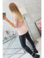 Halenka s potiskem Magic dark powder pink Halenka s potiskem Magic dark powder pink