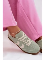 Dámské tenisky z eko semiše zelené model 22027738 - EVENTO