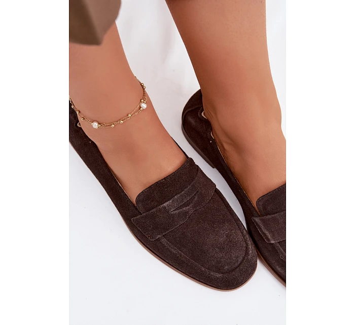 Mokasiny z Přírodního Semiše Vinceza 18122 Čokoládové Mokasiny z Přírodního Semiše Vinceza 18122 Čokoládové