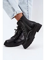 Dámské workery Big Star model 22391309 Černé - Big Star Shoes Dámské workery Big Star model 22391309 Černé - Big Star Shoes