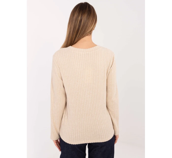 Sweter RV SW model 21782521 beżowy - FPrice Sweter RV SW model 21782521 beżowy - FPrice