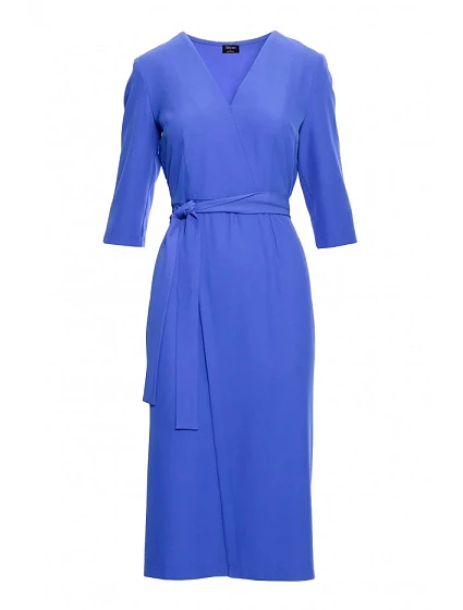Šaty se zavinovacími detaily model 21069649 modré - STYLOVE Šaty se zavinovacími detaily model 21069649 modré - STYLOVE