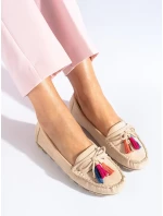 Trendy hnedé dámske mokasíny bez podpätku Trendy hnedé dámske mokasíny bez podpätku