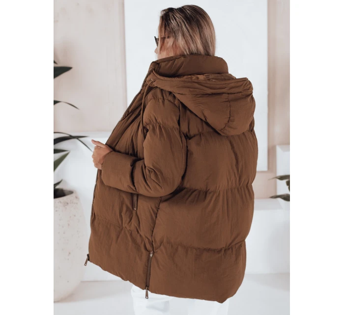 Dámska prešívaná bunda LETLIS camel FashionStreet TY3245