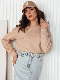 Dámska oversize mikina AWIOL cream FashionStreet BY1274