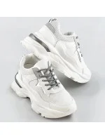 Biele šnurovacie dámske športové topánky (LU-3) Biele šnurovacie dámske športové topánky (LU-3)
