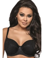 Dámska podprsenka 1741 Jacquard plus čierna - AVA