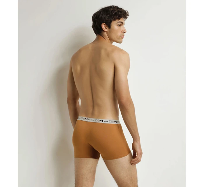 Pánske boxerky z organickej bavlny 3ks DIM GOTS COTTON STRETCH BOXER 3x - DIM - oranžová