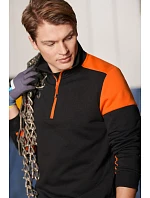 Printer Prime Halfzip Sweater Mikina s 1/4 zipsom 61.2069 antracitová/čierna