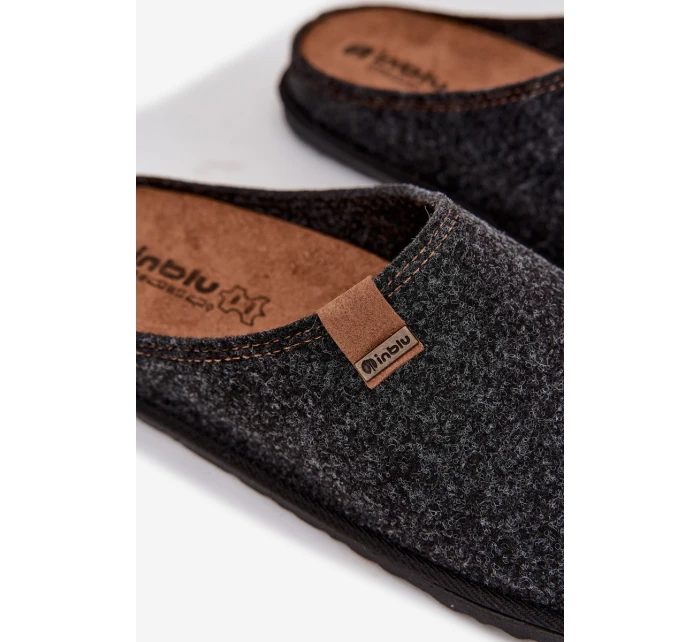 Pánské domácí pantofle  tmavě šedé model 21725206 - Inblu