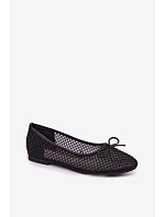 Síťované baleríny s ozdobou Vinceza 62270 Černé Síťované baleríny s ozdobou Vinceza 62270 Černé
